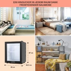 MKS-13 Minibar Mini-Kühlschrank 3 Temperaturen 30L 23 DB Glastür -Optimal Küchengeräte Geschäft 10005440 DE 0006 usp