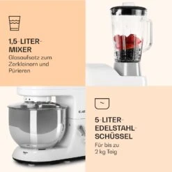 Lucia Küchenmaschine 3-in-1 2000 W / 2,7 PS 5 Ltr Edelstahl BPA-frei -Optimal Küchengeräte Geschäft 10008236 de 0006 logo