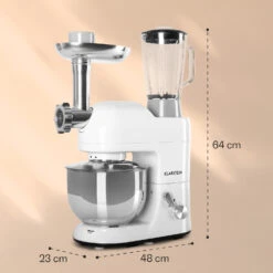 Lucia Küchenmaschine 3-in-1 2000 W / 2,7 PS 5 Ltr Edelstahl BPA-frei -Optimal Küchengeräte Geschäft 10008236 yy 0008 logo