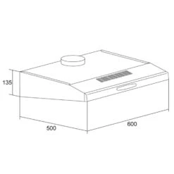 UW60SF Dunstabzugshaube Edelstahl 60 Cm 205 M³/h Unterbau Abluft LED -Optimal Küchengeräte Geschäft 10011483 yy 0008 logo Klarstein UW60SF Dunstabzugshaube Glas V