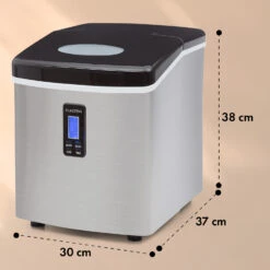 Mr. Black-Frost Eismaschine 150W Edelstahl Schwarz 15kg -Optimal Küchengeräte Geschäft 10020109 yy 0011 dimensions