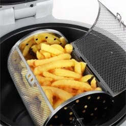VitAir Heißluftfritteuse Schwarz 1400W Grillen Backen 9 Liter -Optimal Küchengeräte Geschäft 10021766 yy 0008 detail Klarstein VitAir Heissluftfritteuse V1 Schwarz Grau reedit