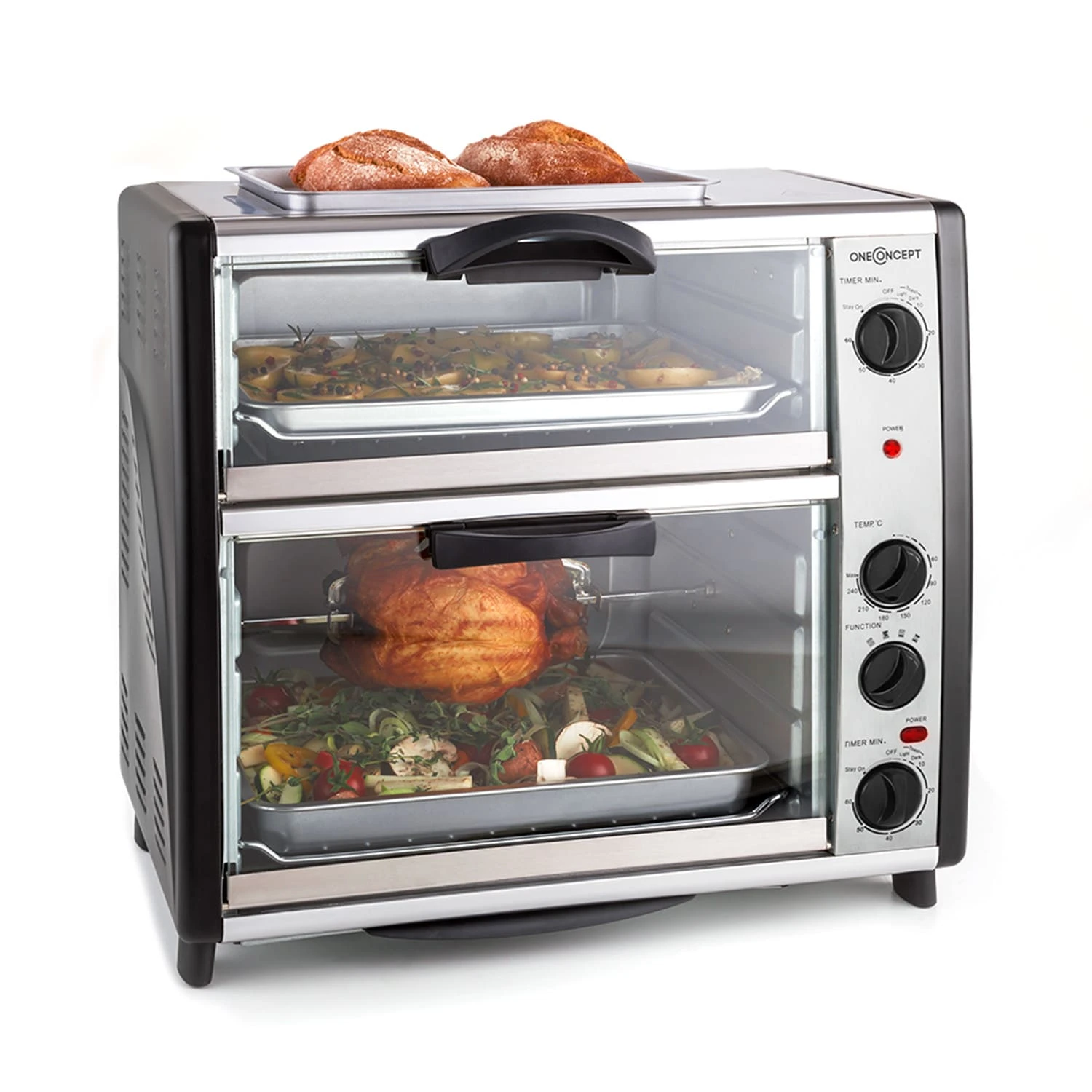 All-You-Can-Eat Doppel-Backofen Grillplatte 42 Liter 2350 Watt 3 All-You-Can-Eat Doppel-Backofen Grillplatte 42 Liter 2350 Watt
