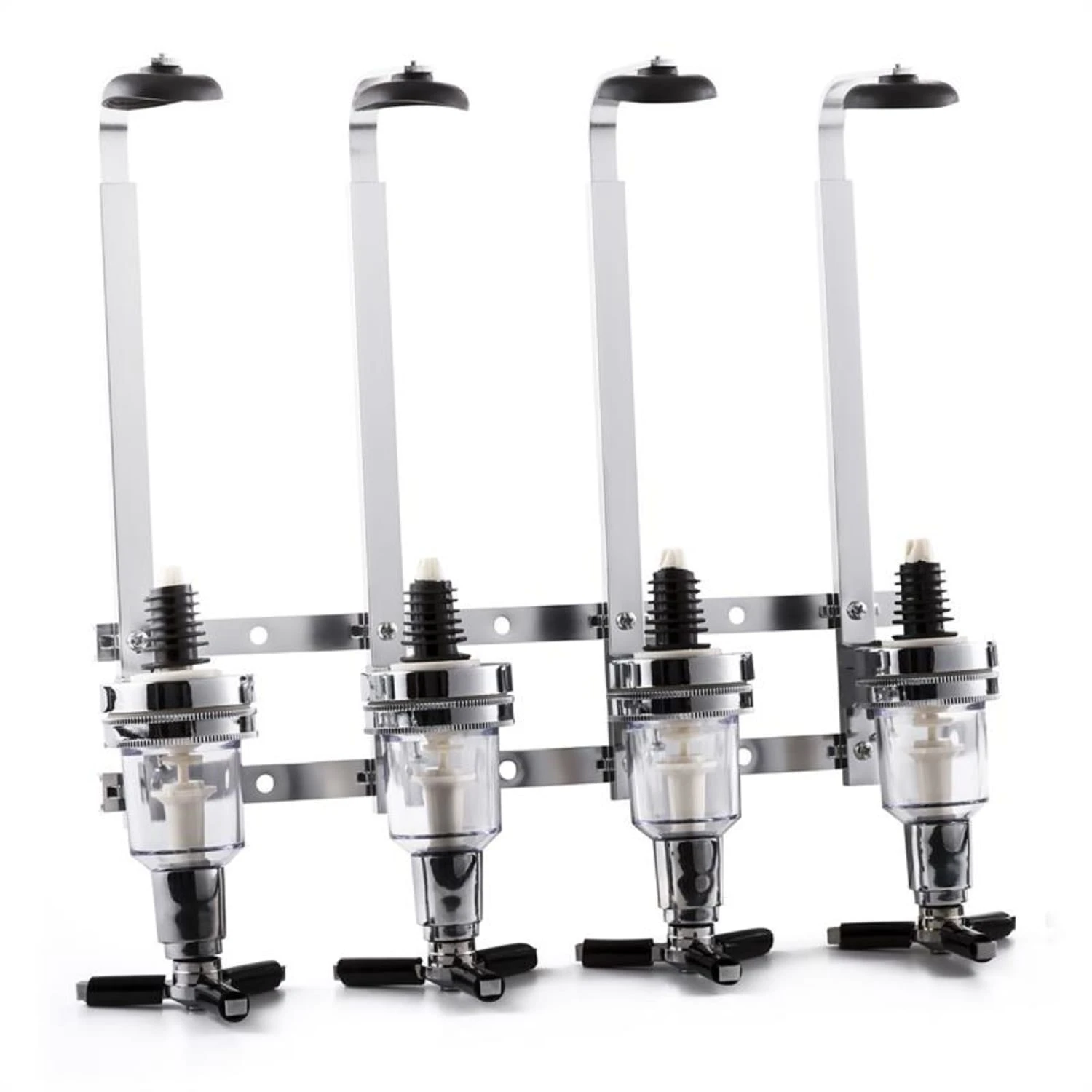 Hazlehov Quartett 4-fach Getränkespender Dosierer Wandmontage 3 Hazlehov Quartett 4-fach Getränkespender Dosierer Wandmontage