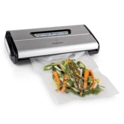 Foodlocker Vakuumierer Edelstahl 0,8 Bar 16 L/min -Optimal Küchengeräte Geschäft 10027056 yy 0002 ambient 01 Klarstein Foodlocker Vakkumierer