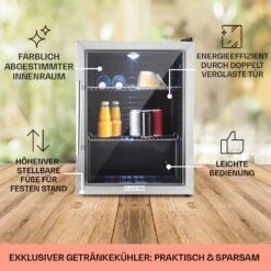 Beersafe XL Kühlschrank 60 Liter 2 Böden Panoramaglastür Edelstahl 13 Beersafe XL Kühlschrank 60 Liter 2 Böden Panoramaglastür Edelstahl -Optimal Küchengeräte Geschäft 10027672 DE 0005 usp