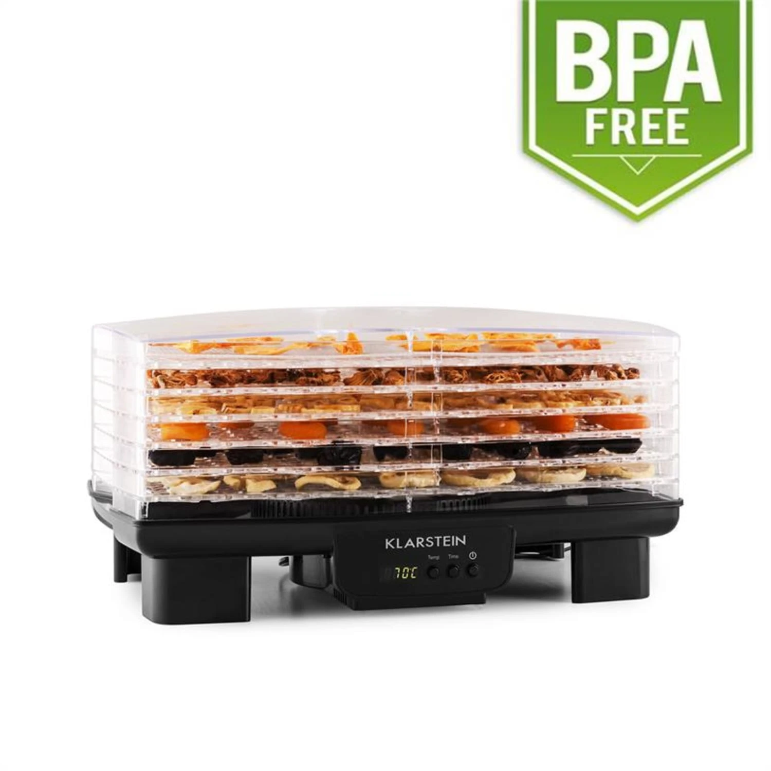Bananarama Dörrautomat Schwarz 550W Trockner Dehydrator 6 Etagen 3 Bananarama Dörrautomat Schwarz 550W Trockner Dehydrator 6 Etagen