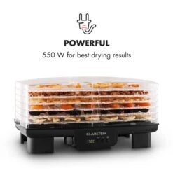 Bananarama Dörrautomat Schwarz 550W Trockner Dehydrator 6 Etagen 14 Bananarama Dörrautomat Schwarz 550W Trockner Dehydrator 6 Etagen -Optimal Küchengeräte Geschäft 10027831 yy 0004 logo Klarstein Bananarama Doerrautomat schwarz reedit