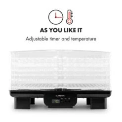 Bananarama Dörrautomat Schwarz 550W Trockner Dehydrator 6 Etagen 15 Bananarama Dörrautomat Schwarz 550W Trockner Dehydrator 6 Etagen -Optimal Küchengeräte Geschäft 10027831 yy 0005 logo Klarstein Bananarama Doerrautomat schwarz reedit