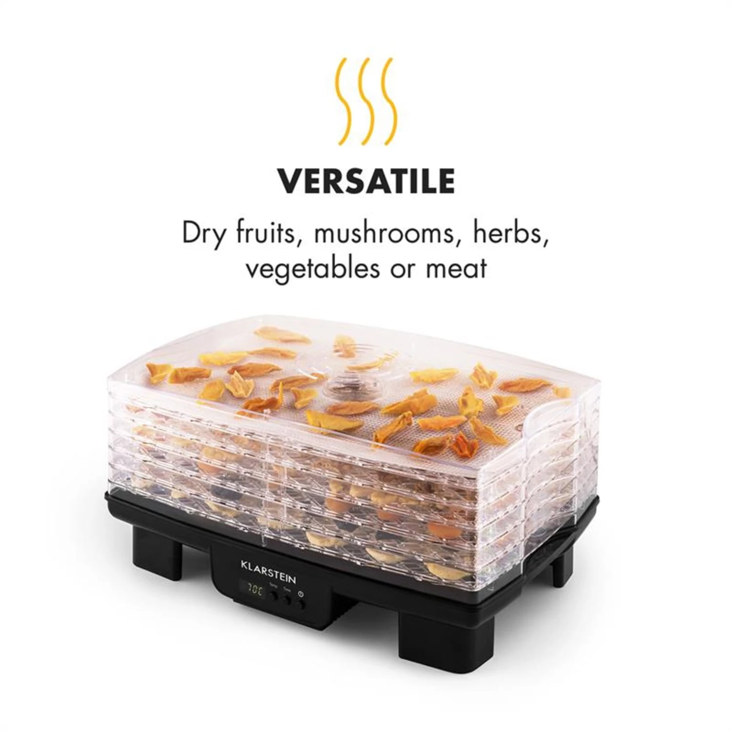 Bananarama Dörrautomat Schwarz 550W Trockner Dehydrator 6 Etagen 9 Bananarama Dörrautomat Schwarz 550W Trockner Dehydrator 6 Etagen – Bild 7