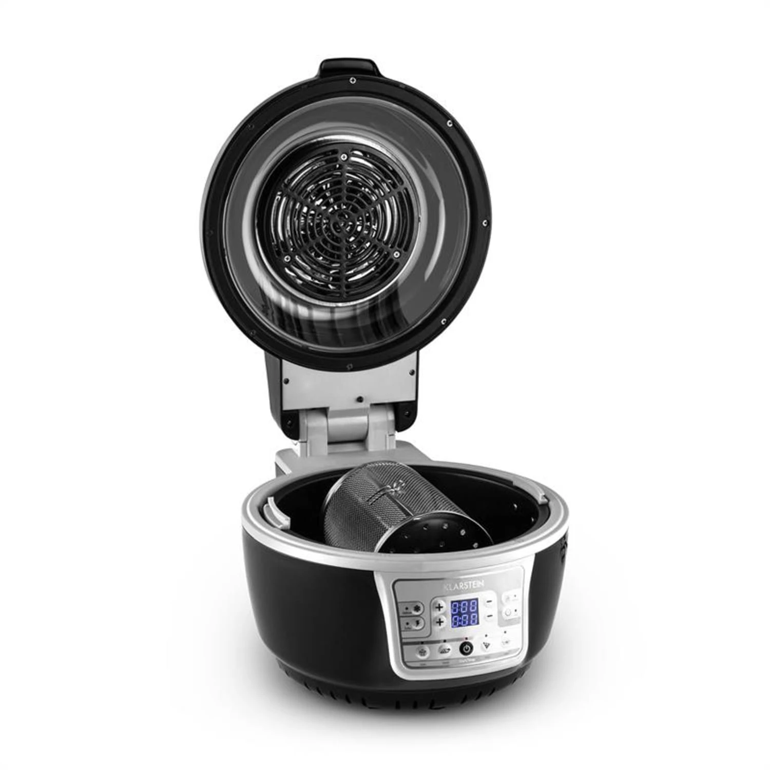 VitAir Turbo Heißluftfritteuse Grau-schwarz 1400W Grillen Backen 9l 4 VitAir Turbo Heißluftfritteuse Grau-schwarz 1400W Grillen Backen 9l – Bild 2