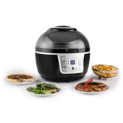 VitAir Turbo Heißluftfritteuse Grau-schwarz 1400W Grillen Backen 9l 15 VitAir Turbo Heißluftfritteuse Grau-schwarz 1400W Grillen Backen 9l -Optimal Küchengeräte Geschäft 10028290 yy 0003 ambient klarstein vitair heissluft frieteuse