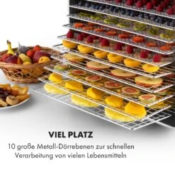 Fruit Jerky Steel 10 Dörrautomat 10 Etagen 1000 W Fläche: 1,5 M² Timer 13 Fruit Jerky Steel 10 Dörrautomat 10 Etagen 1000 W Fläche: 1,5 M² Timer -Optimal Küchengeräte Geschäft 10028437 de 0004 logo