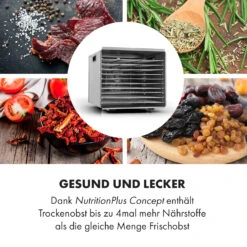 Fruit Jerky Steel 10 Dörrautomat 10 Etagen 1000 W Fläche: 1,5 M² Timer 14 Fruit Jerky Steel 10 Dörrautomat 10 Etagen 1000 W Fläche: 1,5 M² Timer -Optimal Küchengeräte Geschäft 10028437 de 0005 logo