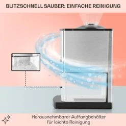 Icebreaker Ice Crusher 15kg/h 3,5Liter Eisbehälter Edelstahl -Optimal Küchengeräte Geschäft 10028440 de 0005 usp