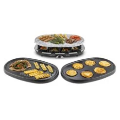 All-U-Can-Grill Raclette 4-in-1 Pancake Crêpes Steinplatte 8 Personen -Optimal Küchengeräte Geschäft 10028450 yy 0004 titel Klarstein All U Can Grill Raclettegrill 4in1