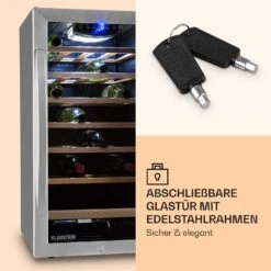 Vinamour 26 Uno Weinkühlschrank 26 Flaschen 88 Liter Edelstahl LED -Optimal Küchengeräte Geschäft 10028491 de 0004 logo