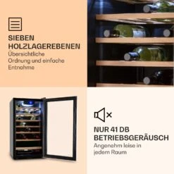 Vinamour 26 Uno Weinkühlschrank 26 Flaschen 88 Liter Edelstahl LED -Optimal Küchengeräte Geschäft 10028491 de 0005 logo