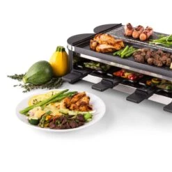Tenderloin 50/50 Raclette-Grill 1200W 8 Personen Naturstein & Grill 12 Tenderloin 50/50 Raclette-Grill 1200W 8 Personen Naturstein & Grill -Optimal Küchengeräte Geschäft 10028578 yy 0006 logo 06 Klarstein Tenderloin Raclette Grill