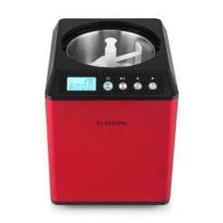 Vanilla Sky Eiscreme-Maschine Kompressor 2l 180W Edelstahl Rot -Optimal Küchengeräte Geschäft 10028874 yy 0005 front Klarstein Vanilla Sky Eismaschine
