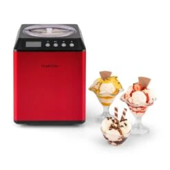 Vanilla Sky Eiscreme-Maschine Kompressor 2l 180W Edelstahl Rot -Optimal Küchengeräte Geschäft 10028874 yy 0007 ambient Klarstein Vanilla Sky Eismaschine