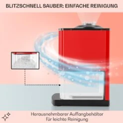 Icebreaker Ice Crusher 15kg/h 3,5 Liter Eisbehälter Edelstahl Rot -Optimal Küchengeräte Geschäft 10028938 de 0005 usp