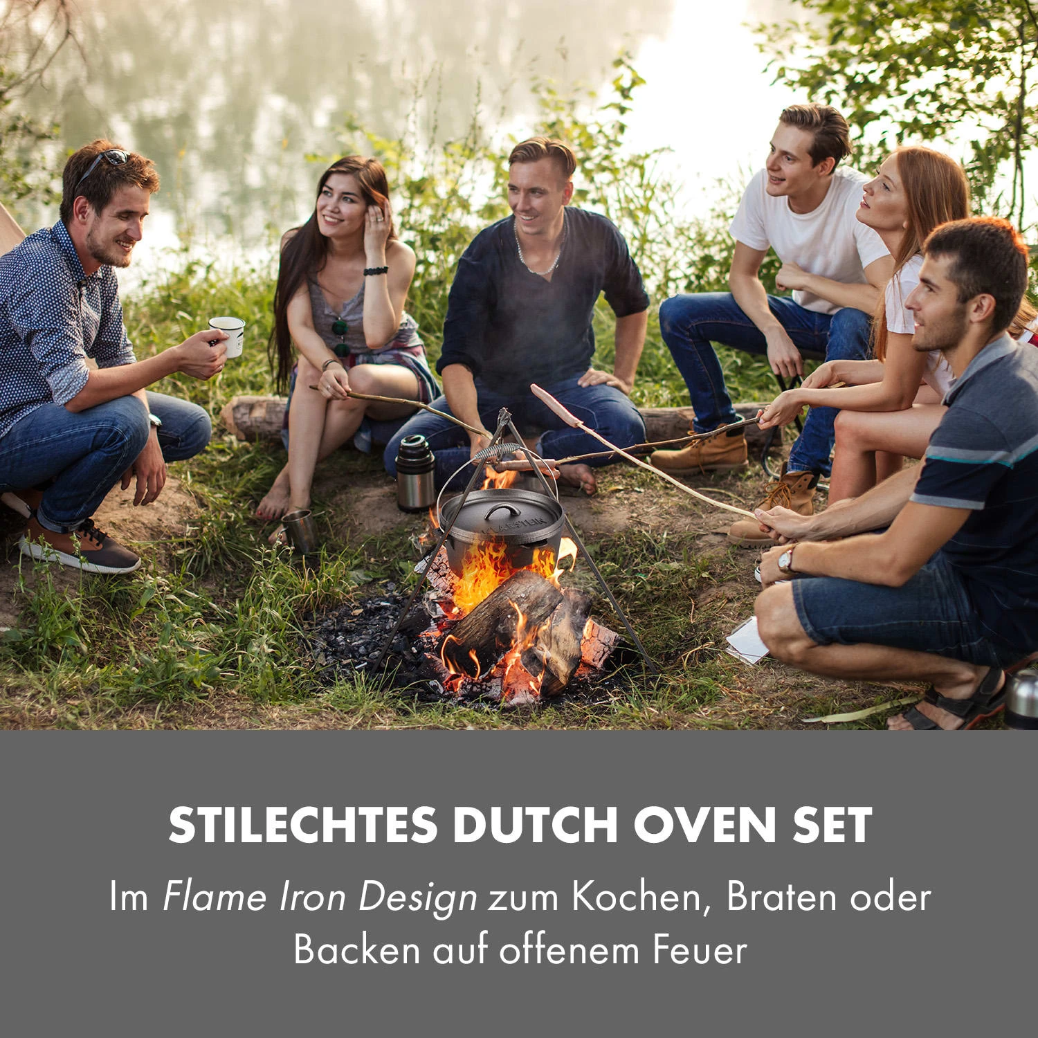 Hotrod Masterplan Dutch Oven Set 7-teilig BBQ Topfset Gusseisen 4 Hotrod Masterplan Dutch Oven Set 7-teilig BBQ Topfset Gusseisen – Bild 2