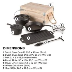 Hotrod Masterplan Dutch Oven Set 7-teilig BBQ Topfset Gusseisen 17 Hotrod Masterplan Dutch Oven Set 7-teilig BBQ Topfset Gusseisen -Optimal Küchengeräte Geschäft 10029164 yy 0008 logo