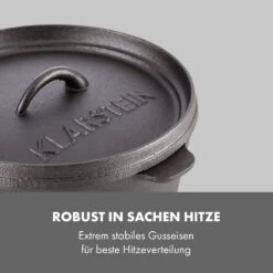 Hotrod 45 Dutch Oven BBQ-Topf 4,5 Qt / 4 Liter Gusseisen Schwarz -Optimal Küchengeräte Geschäft 10029165 de 0004 logo