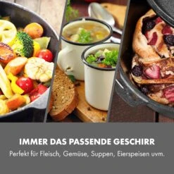 Hotrod 85 Dutch Oven BBQ-Topf 9 Qt / 8,5 Liter Gusseisen Schwarz -Optimal Küchengeräte Geschäft 10029167 de 0003 logo