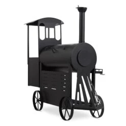 Dampflok Smoker Grill 3 Mm Stahl Schwarz -Optimal Küchengeräte Geschäft 10030555 yy 0004 titel Train Grill