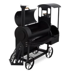 Dampflok Smoker Grill 3 Mm Stahl Schwarz -Optimal Küchengeräte Geschäft 10030555 yy 0006 front Train Grill