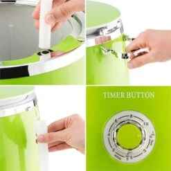 Ecowash-Pico Mini-Waschmaschine Schleuderfunktion 3,5 Kg 380W Grün -Optimal Küchengeräte Geschäft 10030788 yy 0006 detail oneConcept Ecowash Pico Mini Waschmaschine gruen