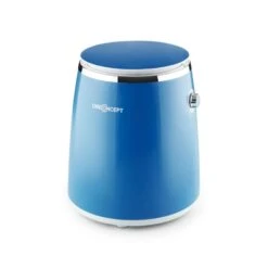 Ecowash-Pico Mini-Waschmaschine Schleuderfunktion 3,5 Kg 380W Blau -Optimal Küchengeräte Geschäft 10030791 yy 0008 front oneConcept Ecowash Pico Mini Waschmaschine blau