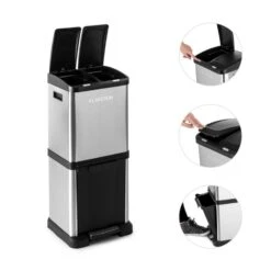 Ökosystem² Mülleimer Mülltrenner 30L (1 X15L, 2x7,5 L) PE Edelstahl 13 Ökosystem² Mülleimer Mülltrenner 30L (1 X15L, 2x7,5 L) PE Edelstahl -Optimal Küchengeräte Geschäft 10031319 yy 0005 detail Klarstein oekosystem Muelleimer Edelstahlgehaeuse