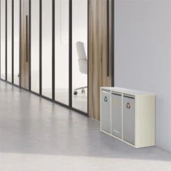 Ordnungshüter 3 Mülleimer Mülltrenner 45L (3 X 15 L) Cremebeige -Optimal Küchengeräte Geschäft 10031320 yy 0005 ambient Klarstein Ordnungshueter 3 Muelleimer cremebeige