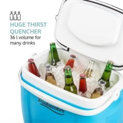 Picknicker Trolley Music Cooler 36l Trolley-Kühlbox BT-Lautsprecher -Optimal Küchengeräte Geschäft 10031528 yy 0003 logo auna Picknicker Trolley Music Cooler Kuehlbox blau reedit