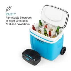 Picknicker Trolley Music Cooler 36l Trolley-Kühlbox BT-Lautsprecher -Optimal Küchengeräte Geschäft 10031528 yy 0006 logo auna Picknicker Trolley Music Cooler Kuehlbox blau reedit