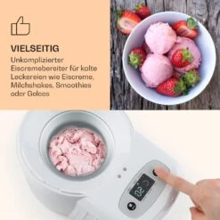 Schneeflöckchen Eiscremebereiter Thermoelektrisch 700ml Leise Weiß -Optimal Küchengeräte Geschäft 10031663 de 0004 logo