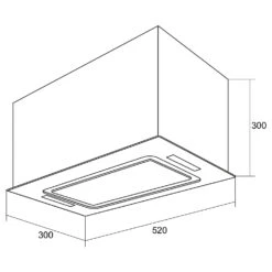 HEKTOR Dunstabzugshaube Beleuchtung Aluminium-Filter Timer -Optimal Küchengeräte Geschäft 10031695 yy 0009 dimensions