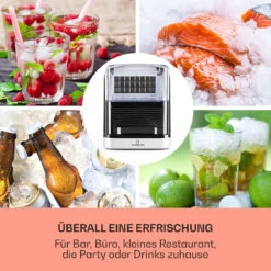 Kristall Eiswürfelmaschine Kristalleis 2 Größen 2,5l Wassertank 11 Kristall Eiswürfelmaschine Kristalleis 2 Größen 2,5l Wassertank -Optimal Küchengeräte Geschäft 10031891 de 0003 usp