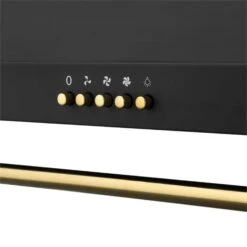 Montblanc 60 Dunstabzugshaube 610m³/h 165W 2x1,5W LED Reling -Optimal Küchengeräte Geschäft 10031992 YY 0006 detail Klarstein Montblanc 60 Dunstabzugshaube schwarz