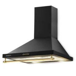 Montblanc 60 Dunstabzugshaube 610m³/h 165W 2x1,5W LED Reling -Optimal Küchengeräte Geschäft 10031992 yy 0010 front Klarstein Montblanc 60 Dunstabzugshaube schwarz