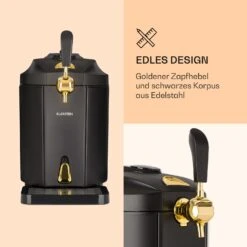 Skal Bierzapfanlage Bierkühler 5l Fässer CO2 Edelstahl Schwarz -Optimal Küchengeräte Geschäft 10032176 de 0003 logo