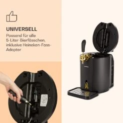 Skal Bierzapfanlage Bierkühler 5l Fässer CO2 Edelstahl Schwarz -Optimal Küchengeräte Geschäft 10032176 de 0004 logo