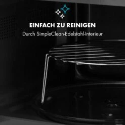 Fine Dinesty 2-in-1-Mikrowelle: 23l 800W / Grill: 1000W Blau -Optimal Küchengeräte Geschäft 10032201 de 0007 logo