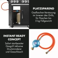 Tomahawk 4.2 SBG Gasgrill 6 Brenner 20,7 KW 64x42cm Grill Edelstahl -Optimal Küchengeräte Geschäft 10032308 de 0009 logo