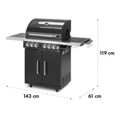 Tomahawk 4.2 SBG Gasgrill 6 Brenner 20,7 KW 64x42cm Grill Edelstahl -Optimal Küchengeräte Geschäft 10032308 yy 0012 logo Klarstein Tomahawk SBG Gasgrill Edelstahl