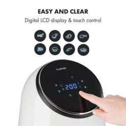 AirVital Heißluftfritteuse 1300W 2,5l CeraPlus-Antihaft Touch Weiß -Optimal Küchengeräte Geschäft 10032331 yy 0005 logo Klarstein AirVital Heissluftfritteuse 1300W weiss