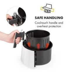 AirVital Heißluftfritteuse 1300W 2,5l CeraPlus-Antihaft Touch Weiß -Optimal Küchengeräte Geschäft 10032331 yy 0008 logo Klarstein AirVital Heissluftfritteuse 1300W weiss